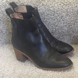 MADEWELL Regan Heeled Chelsea Black Boot sz 6